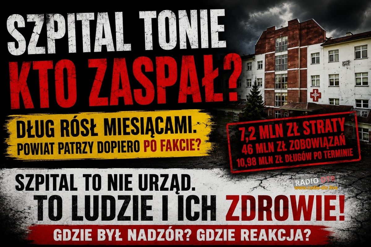 szpital tonie w dlugach