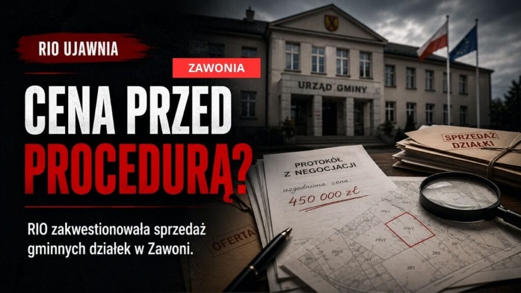 Cena ustalona, zanim nieruchomość trafiła do obrotu. RIO o sprzedaży gruntów w Zawoni