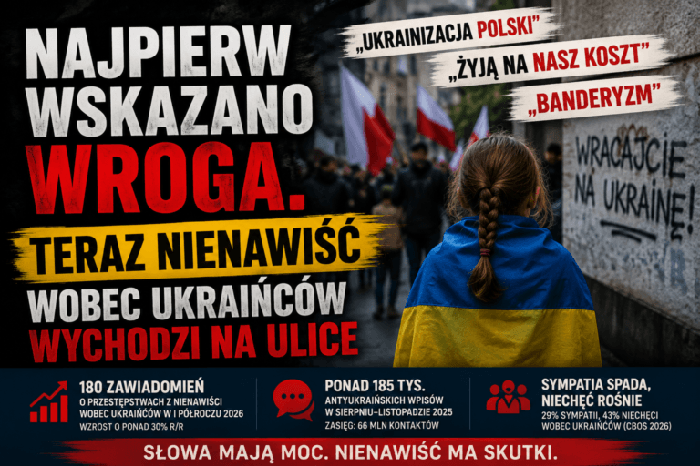 Najpierw wskazano wroga. Teraz nienawiść wobec Ukraińców wychodzi na ulice