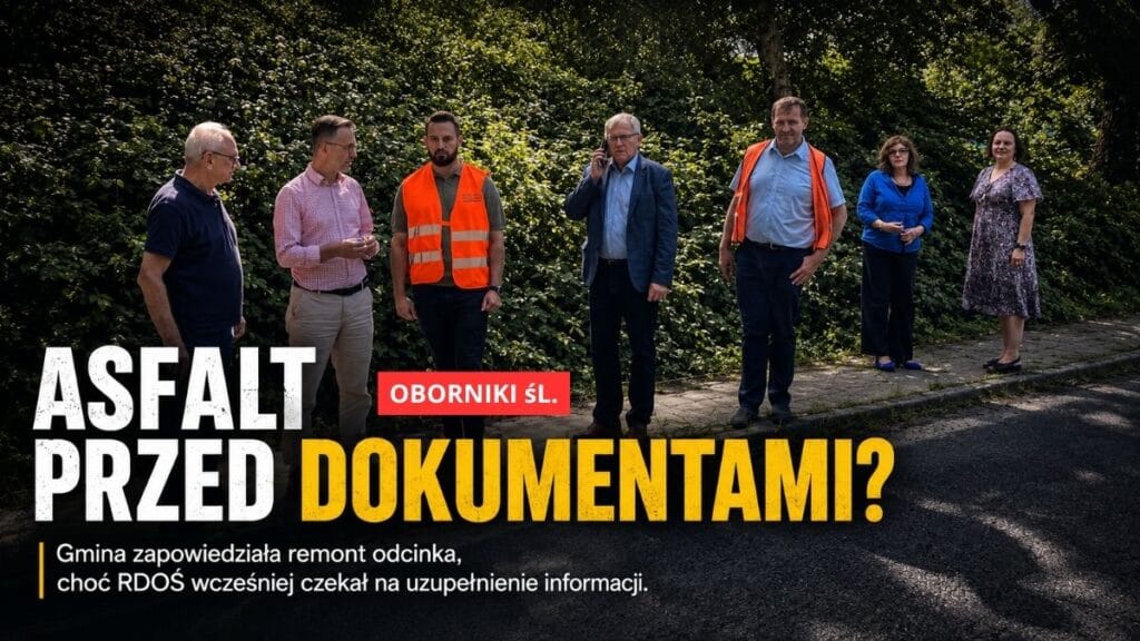Zdjęcia z objazdu, obietnica asfaltu i braki w dokumentacji. Co naprawdę dzieje się z drogą Kowale–Piekary?