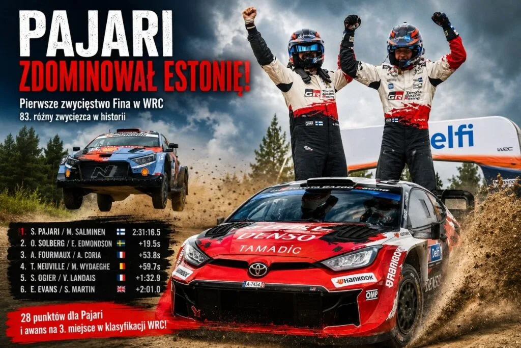 Sami Pajari zapisał się w historii. Pierwsze zwycięstwo Fina w WRC