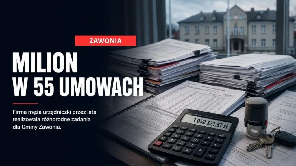 55 umów i rozstrzygnięć za ponad milion złotych. Firma męża urzędniczki w rejestrach Gminy Zawonia