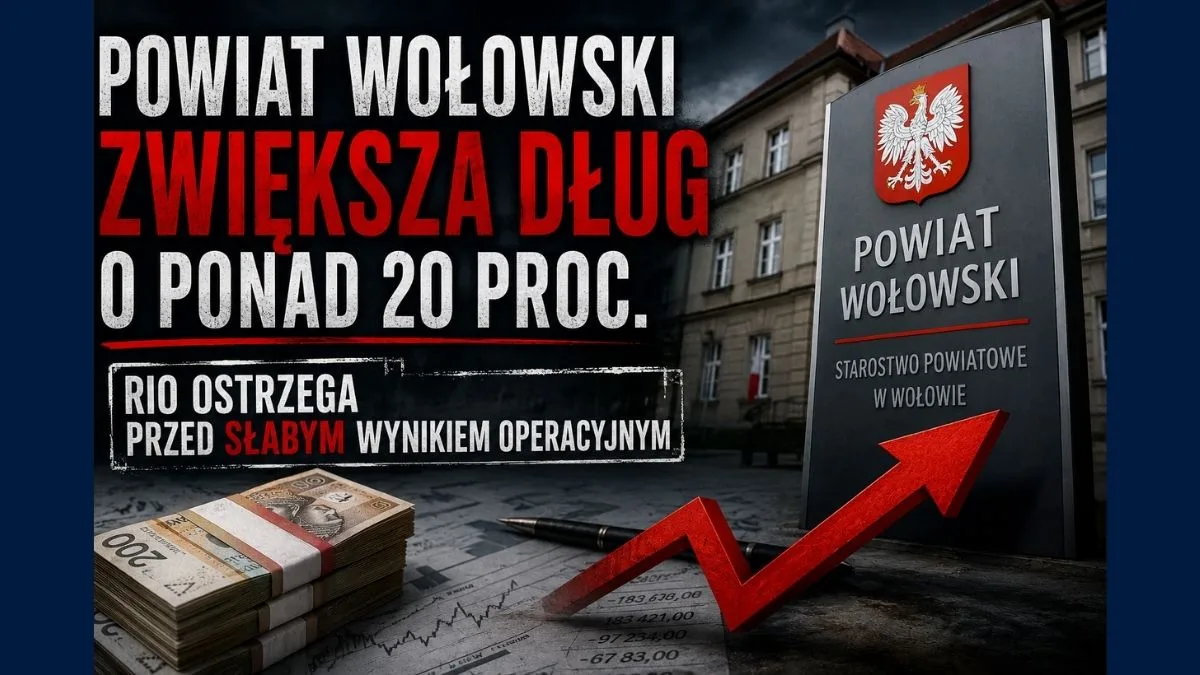 powiat wolowski zwieksza dlug