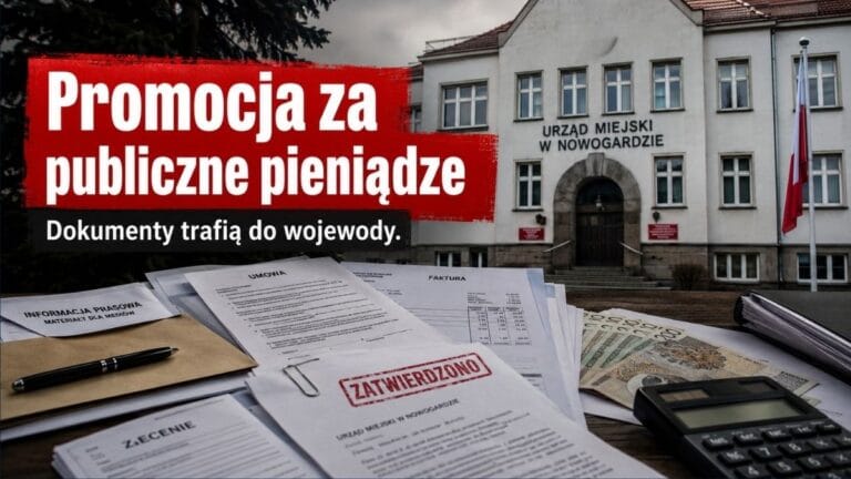 Najpierw interes publiczny, potem adres. Nowogard ujawnia umowy na PR i setki tysięcy na promocję