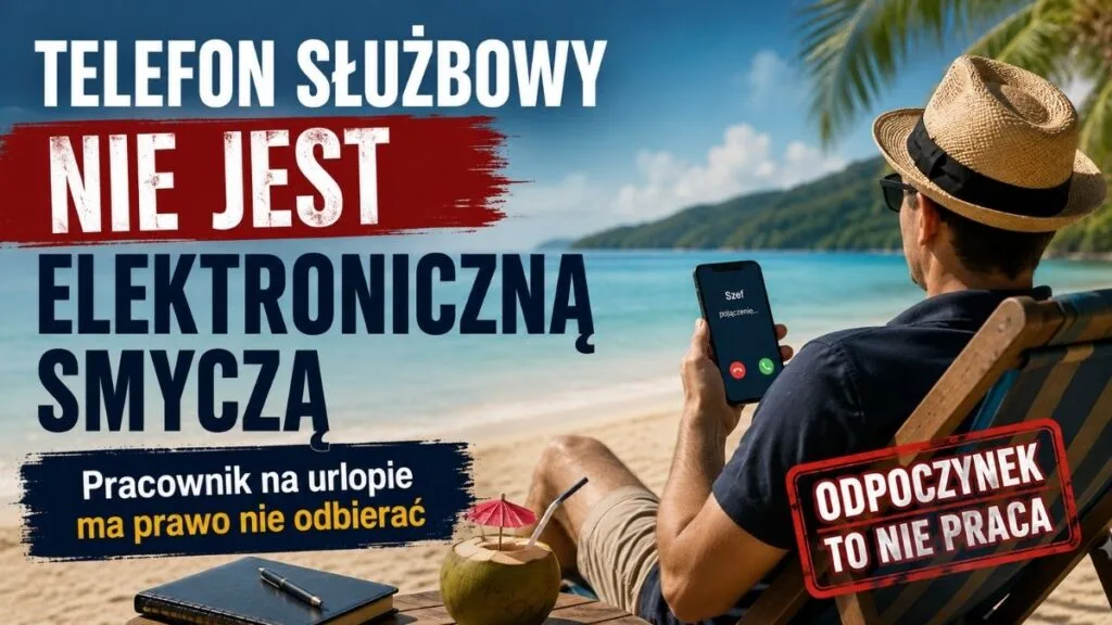 Telefon służbowy nie jest elektroniczną smyczą. Pracownik na urlopie ma prawo nie odbierać