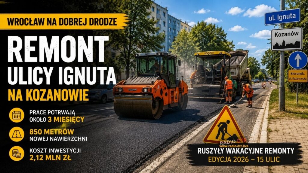 Ruszył remont ulicy Ignuta. Trzy miesiące utrudnień na Kozanowie
