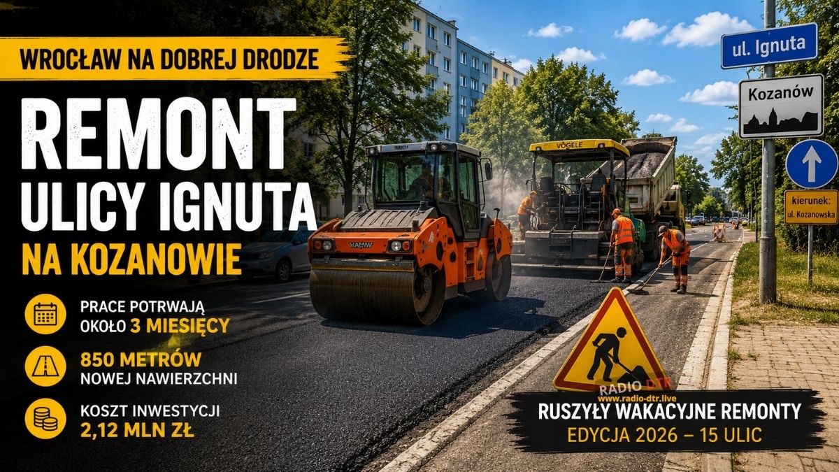 wroclaw remont drogi ul ignuta