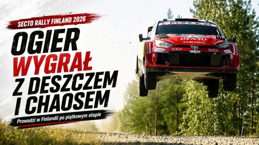 Ogier wygrał z deszczem i chaosem. Prowadzi w Rajdzie Finlandii