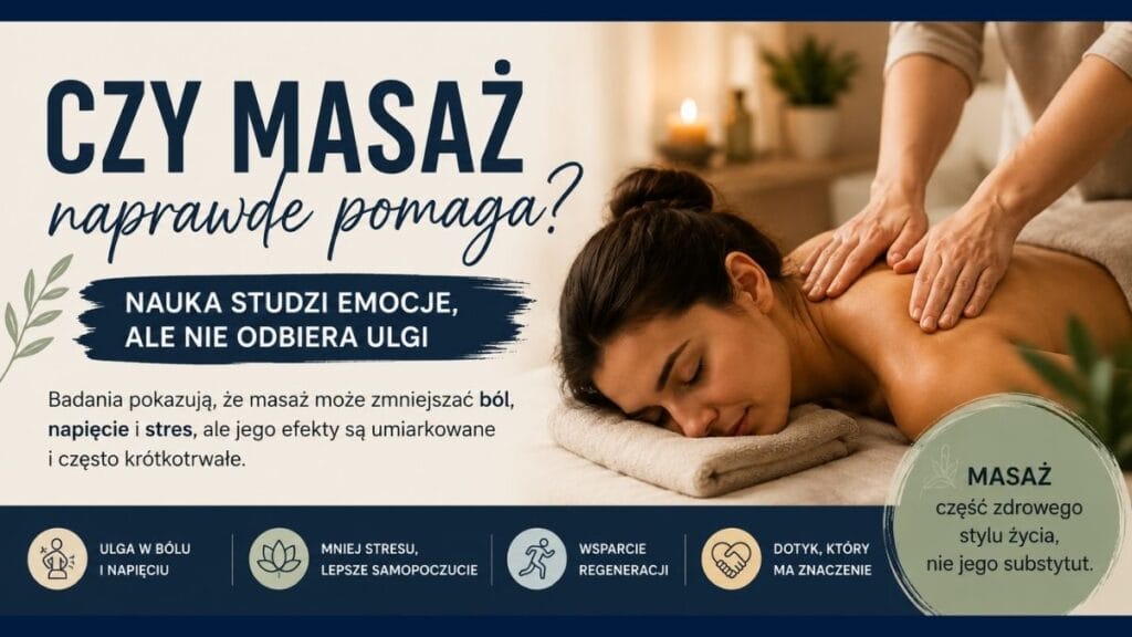 Czy masaż naprawdę pomaga? Badania pokazują, gdzie kończy się relaks, a zaczyna terapia