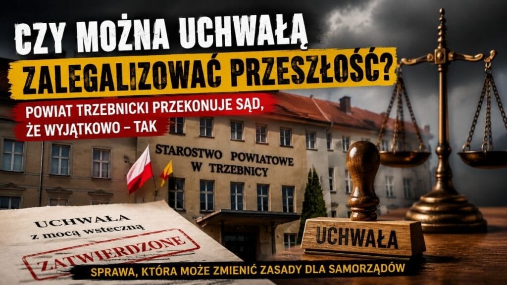 Czy można uchwałą zalegalizować przeszłość?