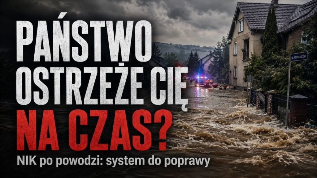 Państwo ostrzeże cię na czas? NIK po powodzi: obywatel nie powinien być tego pewien