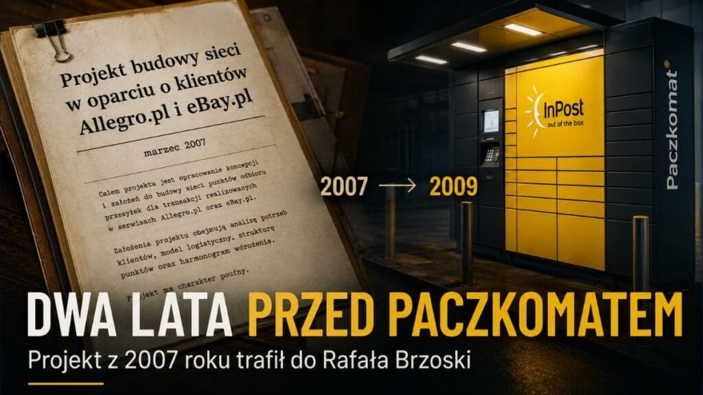 Dwa lata przed Paczkomatem. Projekt z 2007 roku trafił do Rafała Brzoski