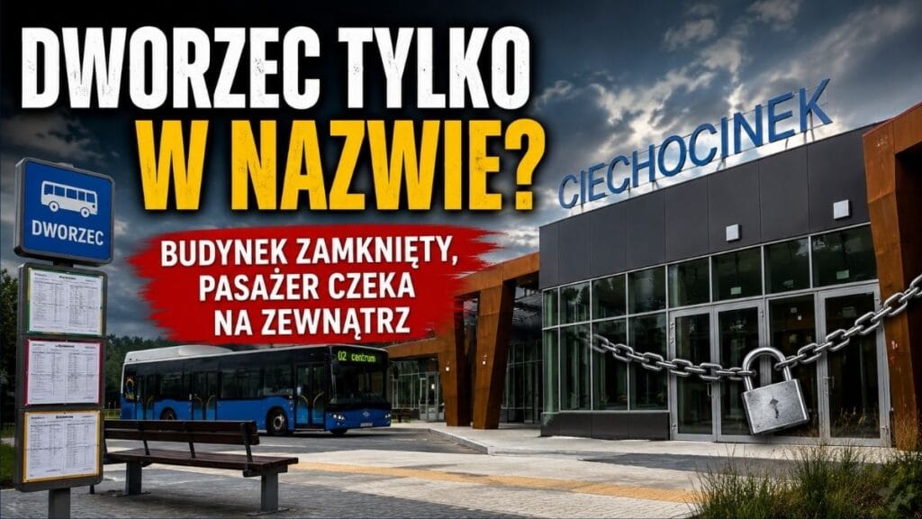 Dworzec tylko w nazwie. Dlaczego obiekt w Ciechocinku działa jak przystanek?