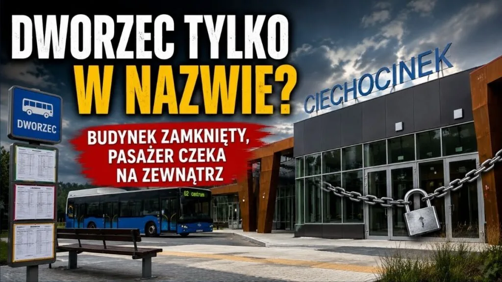Dworzec tylko w nazwie. Dlaczego obiekt w Ciechocinku działa jak przystanek?