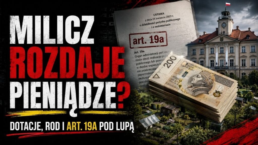 MILICZ ROZDAJE PUBLICZNE PIENIĄDZE. TYLKO CZY SAM WIE, W JAKIM TRYBIE?