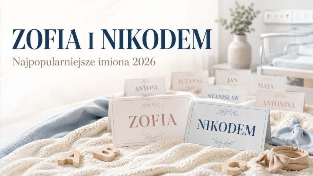 Zofia i Nikodem nie oddają pierwszego miejsca. Polacy wybierają klasykę, ale ranking imion zaczyna się zmieniać