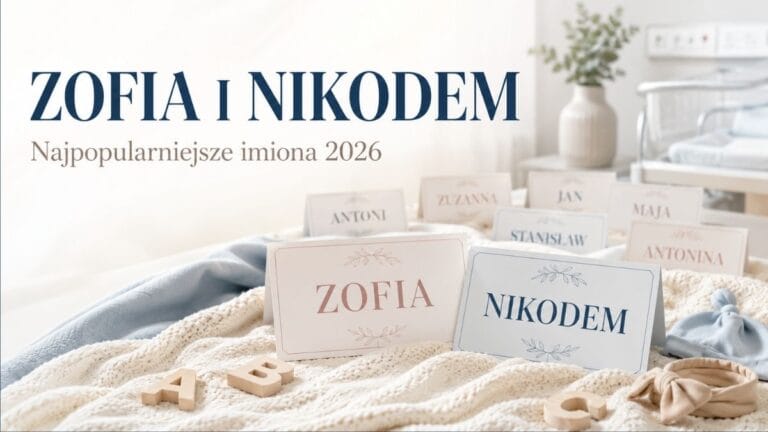 Zofia i Nikodem nie oddają pierwszego miejsca. Polacy wybierają klasykę, ale ranking imion zaczyna się zmieniać