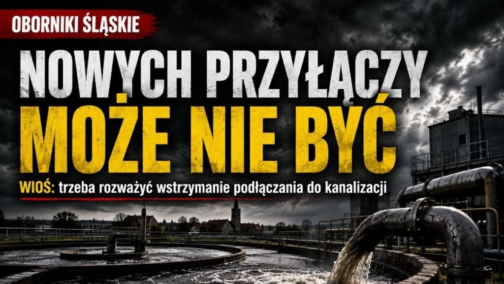 Nowych przyłączy może nie być. WIOŚ: trzeba rozważyć wstrzymanie podłączania do kanalizacji w Obornikach Śląskich