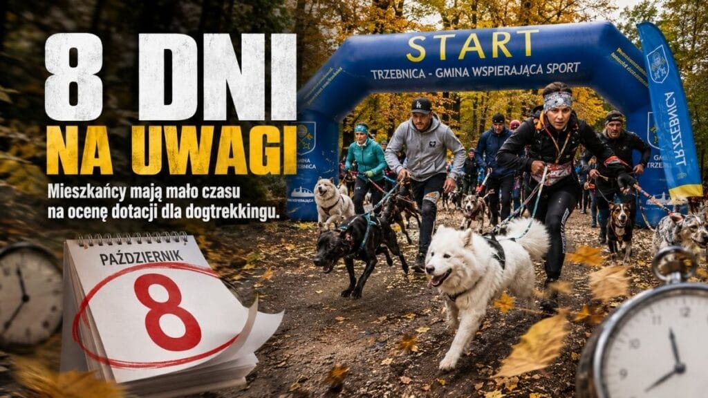 Osiem dni na uwagi do 8 tysięcy złotych. Tak Gmina Trzebnica „konsultuje” dotację na dogtrekking