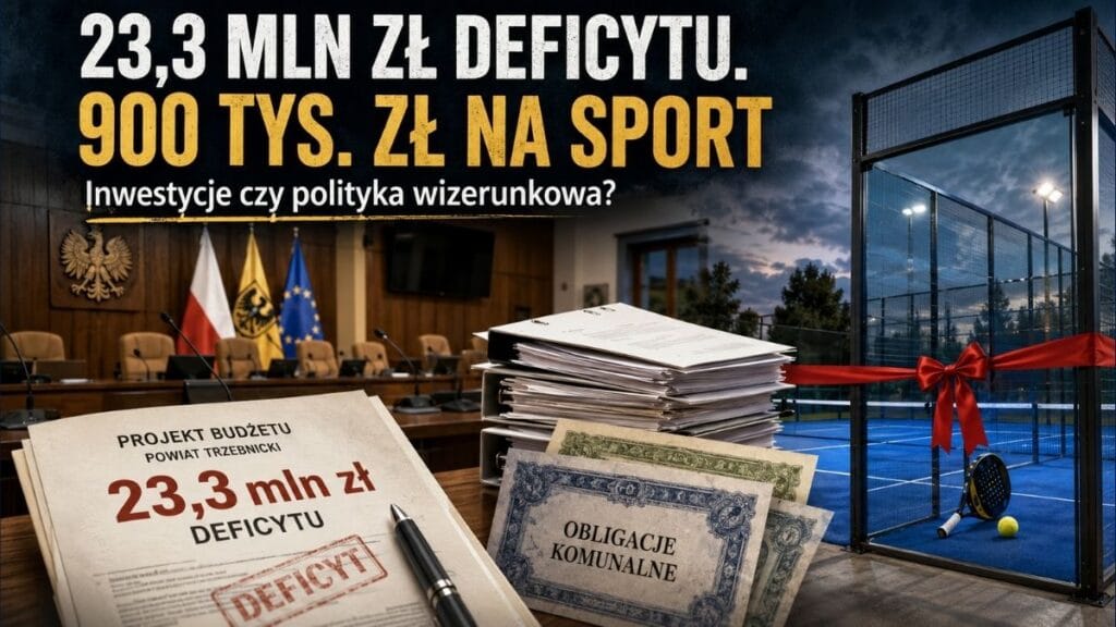 XXXV sesja Powiatu Trzebnickiego. 23,3 mln zł deficytu, 900 tys. zł na sport i pytanie: inwestycje czy polityka wizerunkowa?