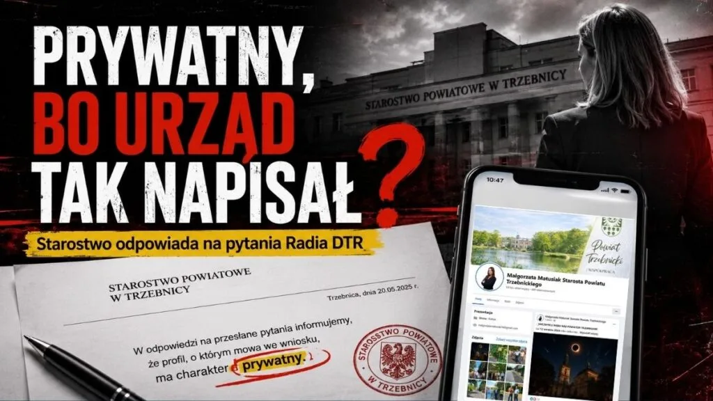Prywatny, bo urząd tak napisał? Starostwo odpowiada na pytania Radia DTR