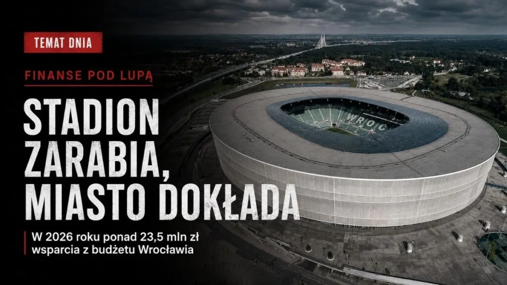 Stadion zarabia, sponsor płaci, trybuny żyją. Dlaczego Wrocław znów dokłada miliony?