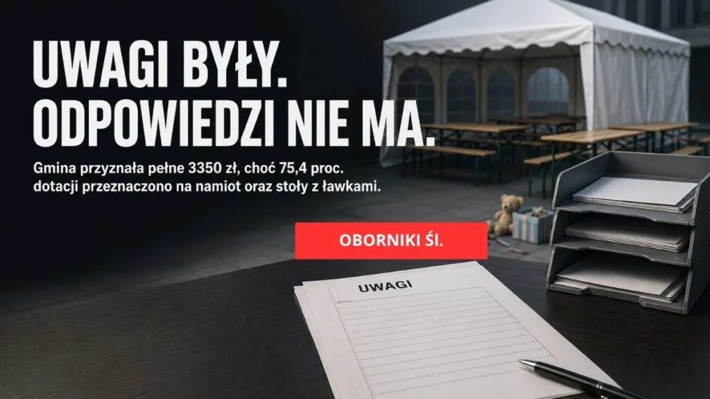 Uwagi były, odpowiedzi nie ma. Gmina przyznała pełną dotację na „Mój kłos”
