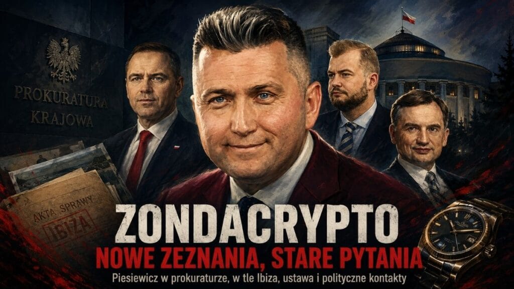 Zondacrypto: Piesiewicz znów w prokuraturze, były agent CBA chce zeznawać. Tusk wraca do weta Nawrockiego