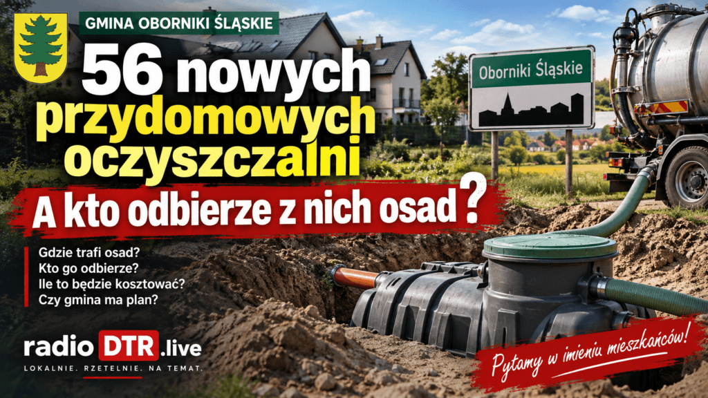 56 nowych przydomowych oczyszczalni. Pytamy publicznie: co dalej z osadem i całą gospodarką ściekową gminy?