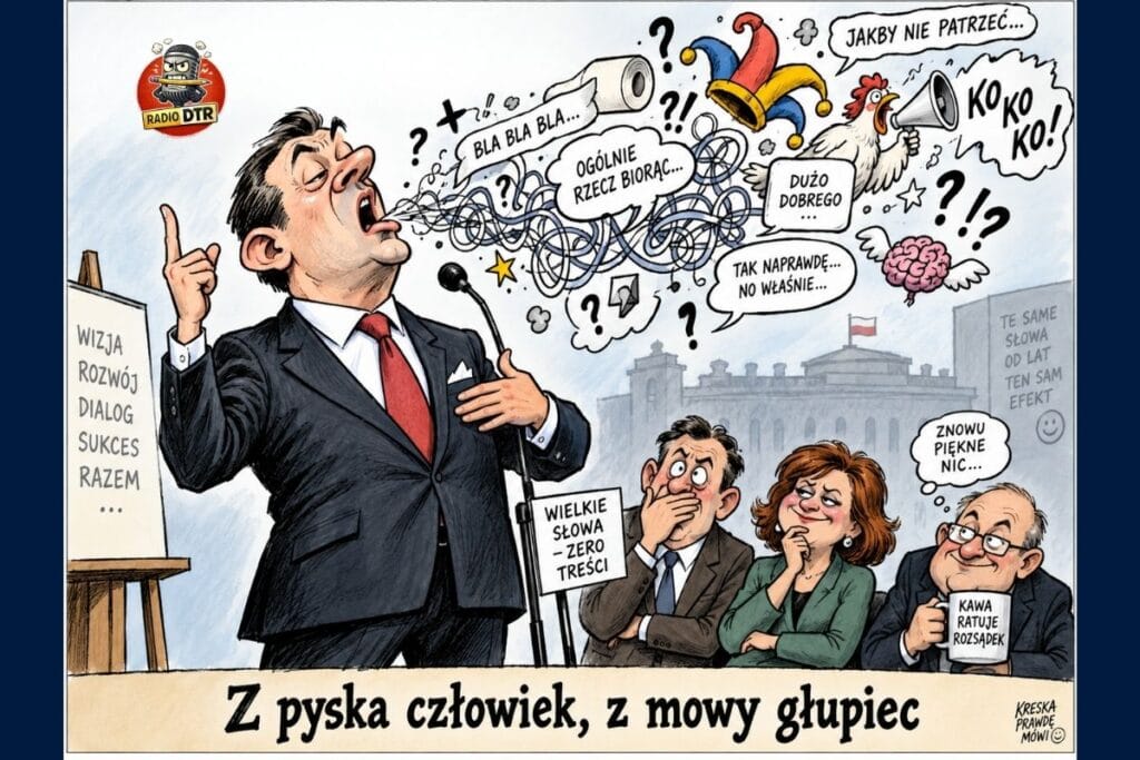 Humor Radia DTR – z pyska człowiek z mowy głupiec