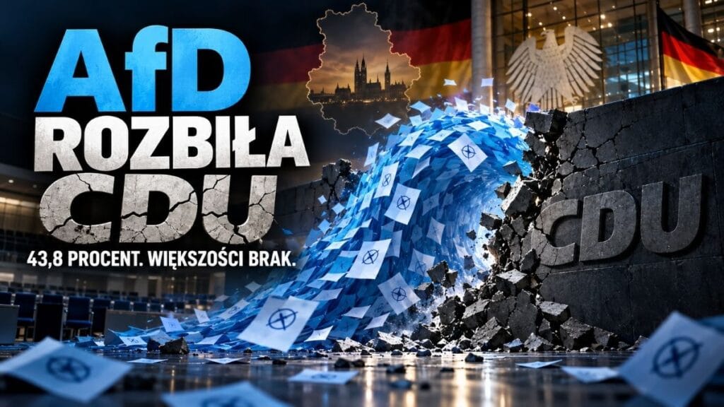 AfD rozbiła CDU. A w Polsce znów ruszyła wojna na „idiotów”, „zdrajców” i „neofaszystów”