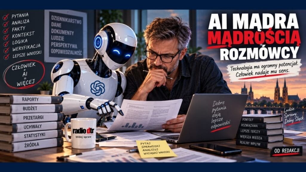 AI mądra mądrością rozmówcy