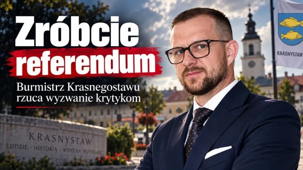 „Zróbcie referendum”. Burmistrz Krasnegostawu rzucił rękawicę krytykom. My zaglądamy do liczb