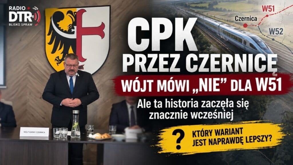 CPK przez Czernicę. Wójt mówi „nie” dla W51. Tylko że historia tej trasy zaczęła się znacznie wcześniej