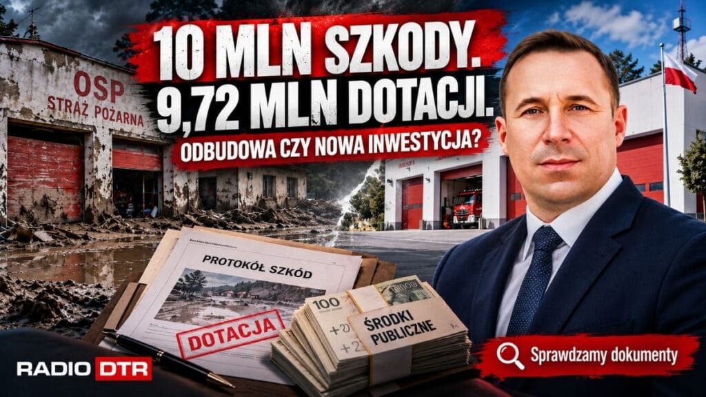 10 milionów szkody, 9,72 miliona dotacji i „remiza demonstracyjna”. Stoszowice dostały ogromne pieniądze po powodzi. Pytania dopiero się zaczynają