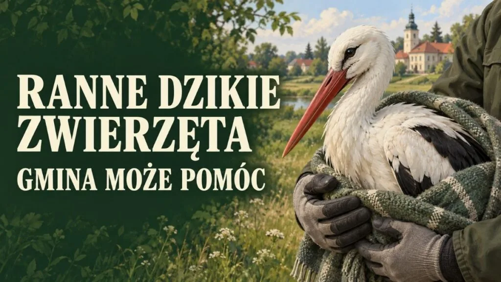 Ranna sarna lub bocian potrzebują pomocy. Gmina może zapłacić za transport i leczenie