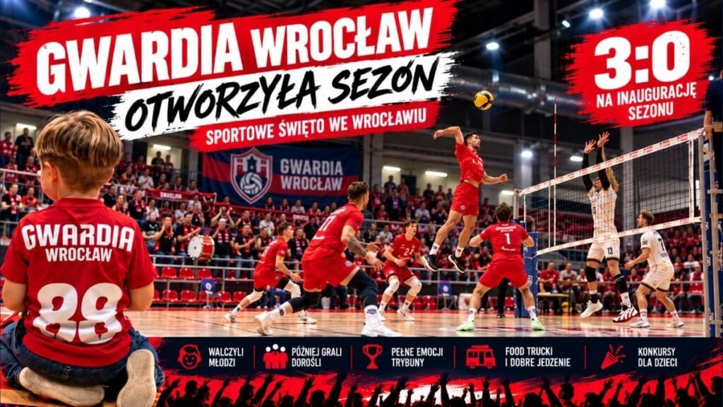 Gwardia otworzyła sezon po wrocławsku. Młodzi, seniorzy, pełne trybuny i zwycięstwo 3:0