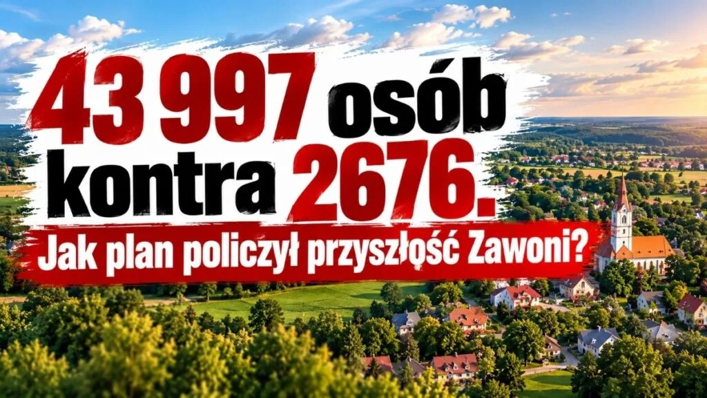 43 997 osób kontra 2676. Jak plan policzył przyszłość Zawoni?