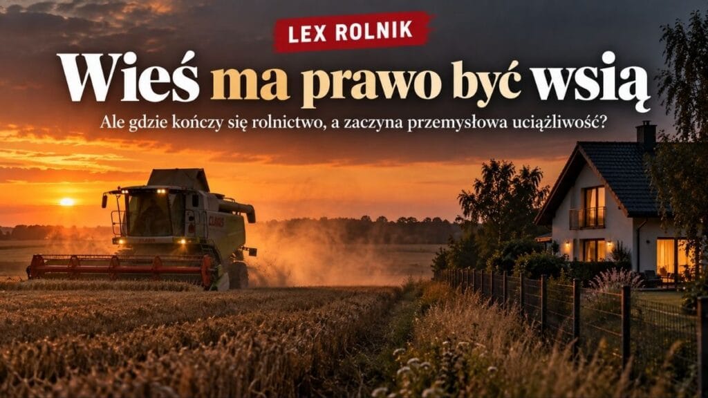 Lex Rolnik czy Lex Smród? Wieś ma produkować żywność, ale kto zapłaci za skutki tej produkcji?