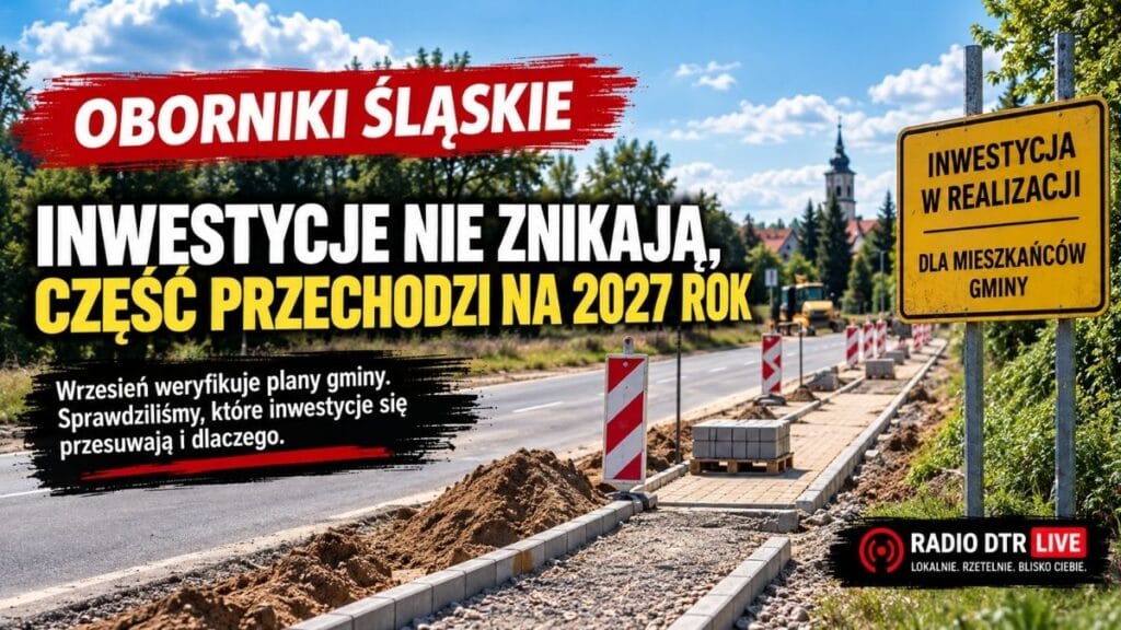 Wrzesień weryfikuje inwestycyjne plany Obornik. Co miało być w 2026 roku, a przechodzi na 2027?