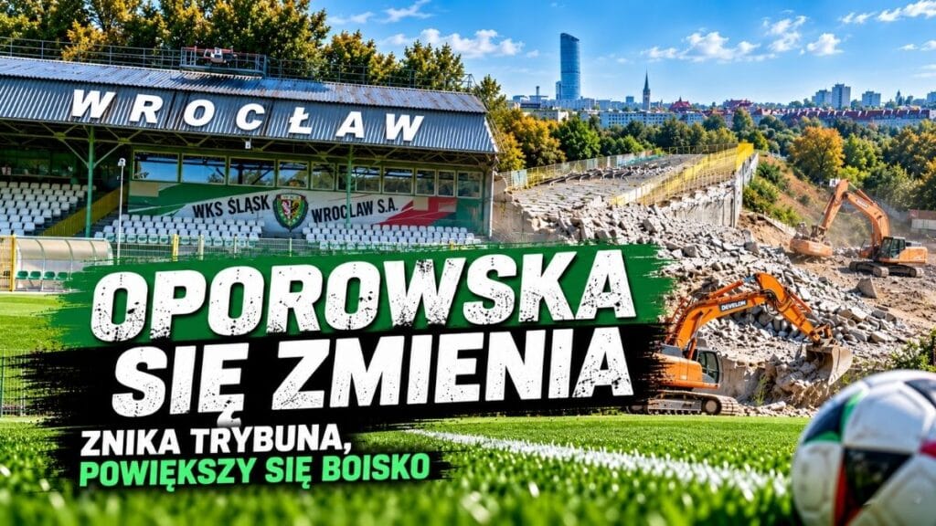 Oporowska zmienia się po raz kolejny. Znika trybuna, powiększy się boisko