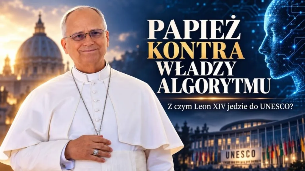 Papież kontra władza algorytmu. Z czym Leon XIV jedzie do UNESCO?