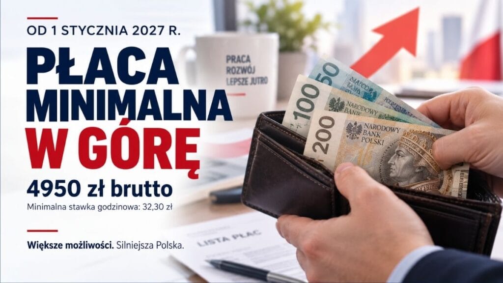 Płaca minimalna w górę 2027