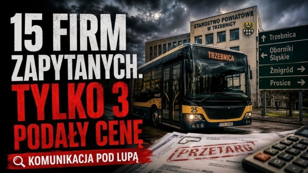 Piętnaście firm zapytanych, trzy odpowiedziały. Powiat ujawnia ceny komunikacji