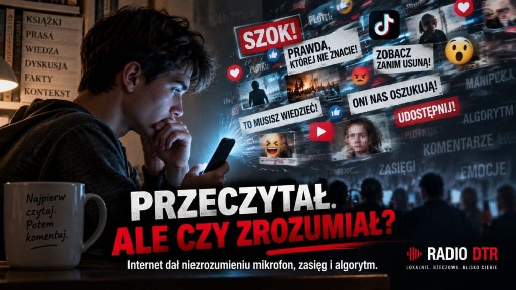Internet nie stworzył analfabetyzmu funkcjonalnego. Dał mu mikrofon, zasięg i algorytm