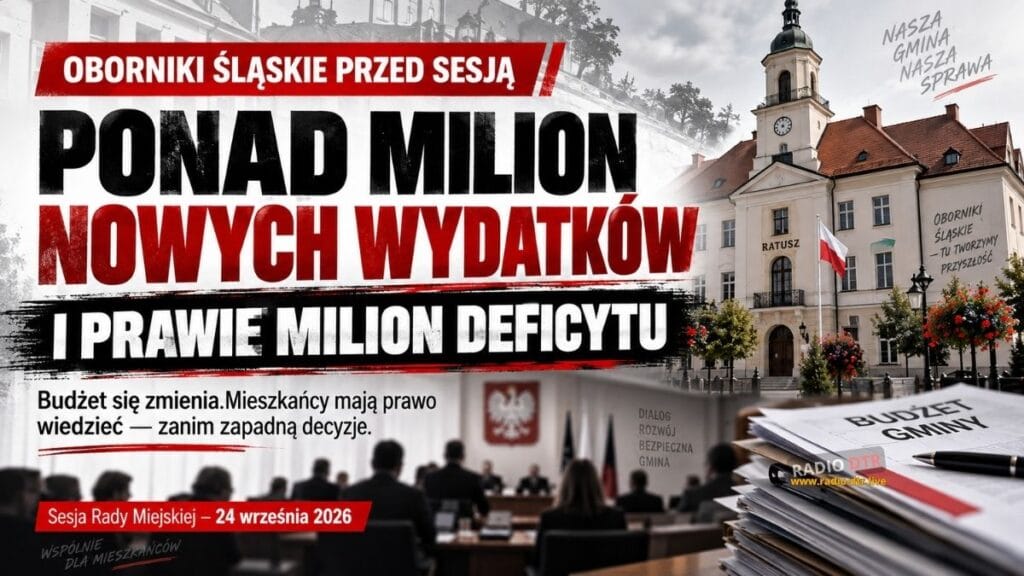 Milion więcej wydatków i prawie milion deficytu. Przed sesją zaglądamy do budżetu Obornik Śląskich