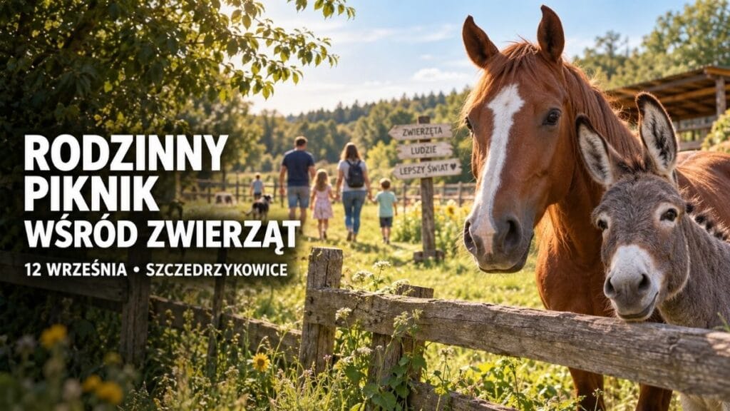 Rodzinny dzień wśród zwierząt. Fundacja Centaurus zaprasza do Szczedrzykowic