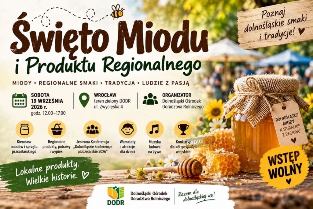 Miód, regionalne smaki i tradycja. W sobotę we Wrocławiu Święto Miodu i Produktu Regionalnego