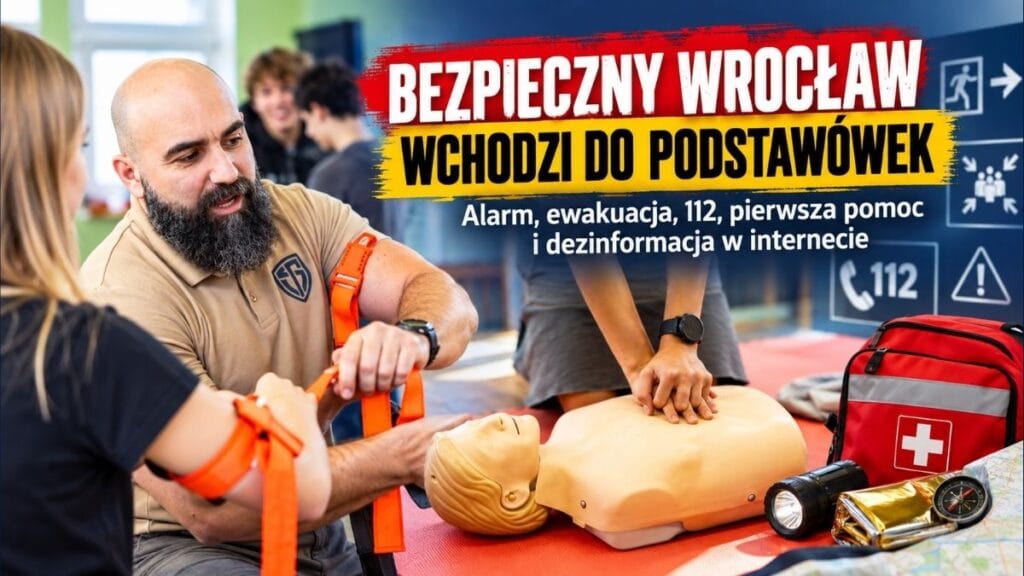 Alarm, ewakuacja, 112 i dezinformacja. „Bezpieczny Wrocław” wchodzi do podstawówek