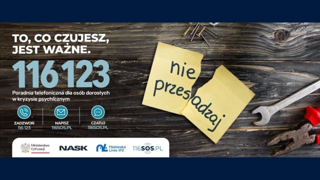 To, co czujesz, jest ważne. Jeden numer może być pierwszym krokiem po pomoc